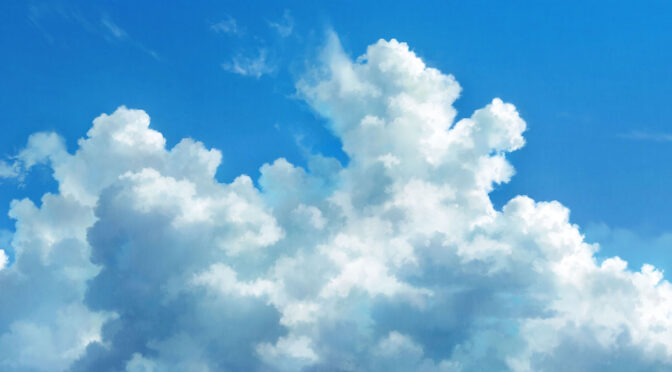2023習作_海の上の雲